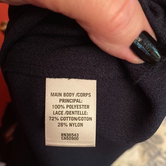 Sleeveless Navy Tunic - Picture 7 of 7